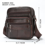 Riolio Hot-sale Men's Shoulder Bags Casual Messenger Bag Genuine Leather Gift for Man