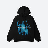 Riolio - Blue Souls Hoodie - chill guy 90s fashion mens fashion