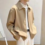 Riolio - Classic Button-Up Jacket - chill guy 90s fashion mens fashion