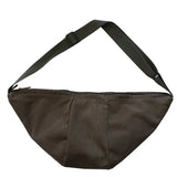 Riolio  new Japanese ins street canvas messenger bag for men and women jiaozi backpack students large-capacity chest bag