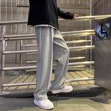 Riolio  Straight Sweatpants Men Harem Pants Male Korean Loose Casual Streetwear Sport Trousers Men's Solid Color Joggers Oversize Pants