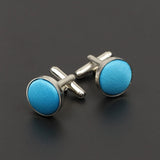 Riolio  Men's Solid Color Cufflinks New Design Round Braided Shirt Cuff Link For Gentleman Wedding Party Business Suit Accessories Gift