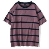 Riolio  Mew Men T Shirt Color Block Print 3 Color Optional Tee Shirts Simple High Street Basic All Match Cargo Tops Mens Streetwear