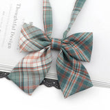 Riolio  Ladies Bowtie Cute College Style Striped Chic Handiness Simple Student Cosplay  JK Uniform Accessory Collar Butterfly Knot Gift