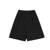 Riolio Summer Korean Shorts Men's Fashion Solid Color Business Casual Dress Shorts Men Streetwear Wild Loose Suit Shorts Mens M-XL