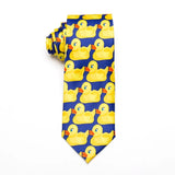Riolio  Mens Yellow Rubber Duck Tie Fashion Necktie From Hot TV Show How I Met Your Mother 8CM Width Men Gifts ties