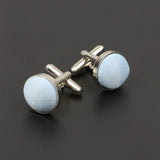 Riolio  Men's Solid Color Cufflinks New Design Round Braided Shirt Cuff Link For Gentleman Wedding Party Business Suit Accessories Gift