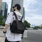Riolio  Simple female fashion black trade messenger bag joker shoulder bag large capacity diagonal bag men. Fashion waterproof Bao