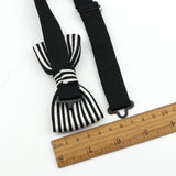 Riolio  Fashion Single Deck Children Solid Color Bowknot Lovely Knit Bowtie Adjustable  Neckwear Designer Knitting Kid Butterfly Bow Tie