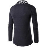 Riolio New Autumn Winter Classic Cuff Knit Cardigan Men's Sweaters High Quality Men Knitted Coats Male Knitwears