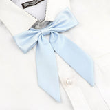 Riolio  13 Colors Girl Student Bowtie Set Women Lady Ribbon Bow Tie School Party Bowknot Pink Bule Black Classic Butterfly Accessories