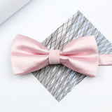 Riolio  Colorful Solid Color Parent-Child Bowtie Set Classic Polyester Butterfly Satin For Father Son Party Dinner Wedding Accessory