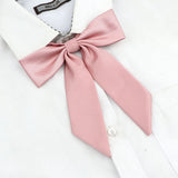 Riolio  13 Colors Girl Student Bowtie Set Women Lady Ribbon Bow Tie School Party Bowknot Pink Bule Black Classic Butterfly Accessories