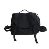 Riolio  Simple female fashion black trade messenger bag joker shoulder bag large capacity diagonal bag men. Fashion waterproof Bao