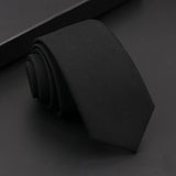 Riolio  Mens Classic Cotton Ties High Quality Handmade Skinny 6CM Neck Tie Plaid Solid Color Striped Narrow Business Shirt Accessories