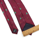 Riolio  New Christmas Luxury Tie Bowtie Brooch Set For Men Butterfly Cravat Snowflake Santa Claus Polyester Red Festival Party Gift