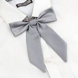 Riolio  13 Colors Girl Student Bowtie Set Women Lady Ribbon Bow Tie School Party Bowknot Pink Bule Black Classic Butterfly Accessories