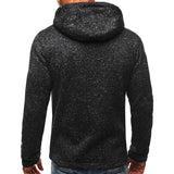 Riolio Men's Full Zip Hoodie Solid Color Zipper Hooded Daily Fitness Basic Thin Fleece Hoodies Sweatshirts Long Sleeve Blue Gray Black