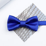 Riolio  Colorful Solid Color Parent-Child Bowtie Set Classic Polyester Butterfly Satin For Father Son Party Dinner Wedding Accessory