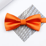 Riolio  Colorful Solid Color Parent-Child Bowtie Set Classic Polyester Butterfly Satin For Father Son Party Dinner Wedding Accessory