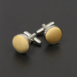 Riolio  Men's Solid Color Cufflinks New Design Round Braided Shirt Cuff Link For Gentleman Wedding Party Business Suit Accessories Gift