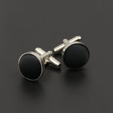 Riolio  Men's Solid Color Cufflinks New Design Round Braided Shirt Cuff Link For Gentleman Wedding Party Business Suit Accessories Gift
