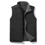 Riolio  Winter Men;s Vests Fashion Fleece Warm Waistcoats Casual Outwear Thermal Softshell Vests Man Sleeveless Jacket Clothing