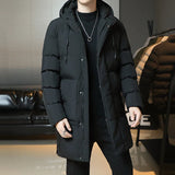 Riolio WELL DRESSED MEN New Winter Fashion Youth Middle And Long Clothes Men'S Korean Version Popular Bread Down Cotton Thickened Warm Coat Boy