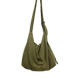 Riolio  Ins lazy wind canvas bag Japanese retro minimalist bag female Korean version of personality strap shoulder messenger bag handbag