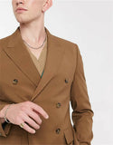 Riolio  Casual Fashion Leisure Suit Custom Tailor-Made 2 Pieces Men's Suits Blazers Street Tuxedo Wedding Groom Formal Prom Tailored
