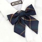 Riolio  Ladies Bowtie Cute College Style Striped Chic Handiness Simple Student Cosplay  JK Uniform Accessory Collar Butterfly Knot Gift