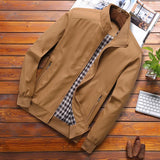 Riolio Spring Autumn Casual Solid Fashion Slim Bomber Jacket Men Overcoat New Arrival Baseball Jackets Men's Jacket M-6XL 8XL Top