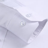 Riolio Hipster Design Collarless Shirt for Men Casual 100% Cotton Soft Slim Fit Long Sleeve White Black Navy Tuxedo Shirts 4XL 5XL