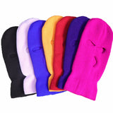 Riolio New Three-hole knitted Hat Men Women Anti-terrorist Headgear Robber Hats Baotou Outdoor Face Mask Warm Hood C6142