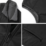Riolio  Winter Men;s Vests Fashion Fleece Warm Waistcoats Casual Outwear Thermal Softshell Vests Man Sleeveless Jacket Clothing