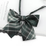 Riolio  Ladies Bowtie Cute College Style Striped Chic Handiness Simple Student Cosplay  JK Uniform Accessory Collar Butterfly Knot Gift