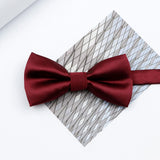 Riolio  Colorful Solid Color Parent-Child Bowtie Set Classic Polyester Butterfly Satin For Father Son Party Dinner Wedding Accessory
