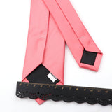 Riolio  Solid Color Tie Set For Men Sage Green Pink Flower Pin Necktie Hanky Cufflinks Brooch Set Groom Suit Wedding Shirt Accessory