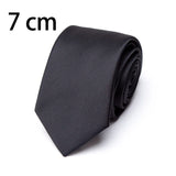 Riolio  New Mens Tie 8cm 7cm 6cm Classic Black Slim Ties for Men Accessories Neckties Wedding Party Formal Dress Casual Solid Gifts Tie