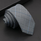 Riolio  Mens Classic Cotton Ties High Quality Handmade Skinny 6CM Neck Tie Plaid Solid Color Striped Narrow Business Shirt Accessories