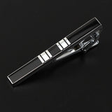 Riolio  New Fashion Tie Clip High Quality Jewelry Simple Enamel Mens Business Luxury Design Bar Pinch Clasp Tie Pin Gift