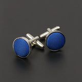Riolio  Men's Solid Color Cufflinks New Design Round Braided Shirt Cuff Link For Gentleman Wedding Party Business Suit Accessories Gift