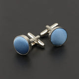 Riolio  Men's Solid Color Cufflinks New Design Round Braided Shirt Cuff Link For Gentleman Wedding Party Business Suit Accessories Gift