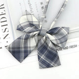 Riolio  Ladies Bowtie Cute College Style Striped Chic Handiness Simple Student Cosplay  JK Uniform Accessory Collar Butterfly Knot Gift