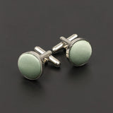 Riolio  Men's Solid Color Cufflinks New Design Round Braided Shirt Cuff Link For Gentleman Wedding Party Business Suit Accessories Gift