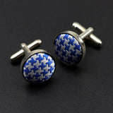 Riolio  Mens Round Braided Jewelry Fashion Shirt Cufflinks For Business Wedding Party Suit Stripe Dot Cuff Link Men Accessories Gift