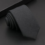 Riolio  Mens Classic Cotton Ties High Quality Handmade Skinny 6CM Neck Tie Plaid Solid Color Striped Narrow Business Shirt Accessories
