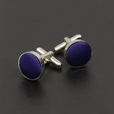Riolio  Men's Solid Color Cufflinks New Design Round Braided Shirt Cuff Link For Gentleman Wedding Party Business Suit Accessories Gift