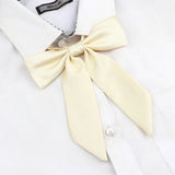 Riolio  13 Colors Girl Student Bowtie Set Women Lady Ribbon Bow Tie School Party Bowknot Pink Bule Black Classic Butterfly Accessories