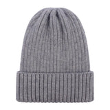 Riolio Unisex Hat Cotton Blends Solid Warm Soft HIP HOP Knitted Hats Men Winter Caps Women's Skullies Beanies For Girl Wholesale шляпа